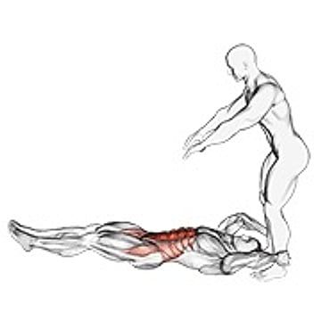 Assisted Lying Leg Raise With Throw Down