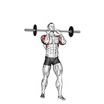 Barbell Standing Close Grip Military Press