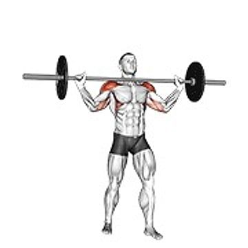 Barbell Standing Wide Military Press
